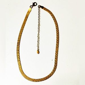 Vintage AV Sterling Silver Vermeil 5mm Chain Necklace - 16”